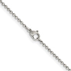 Chisel Stainless Steel Antiqued 2mm Beaded Ball Chain