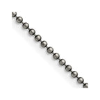 Chisel Stainless Steel Antiqued 2mm Beaded Ball Chain