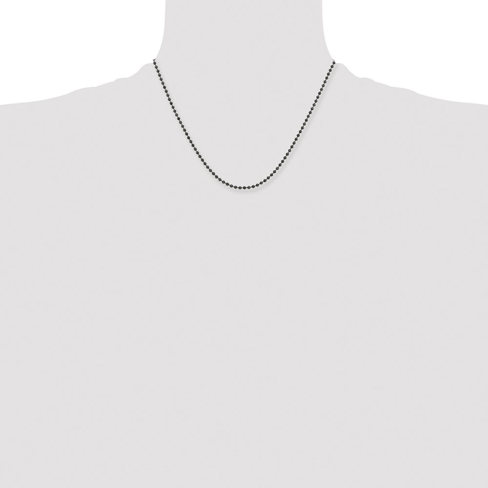 Chisel Stainless Steel Antiqued 2.4mm Beaded Ball Chain