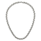 Chisel Stainless Steel Polished Oval Link Necklace