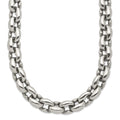 Chisel Stainless Steel Polished Oval Link Necklace