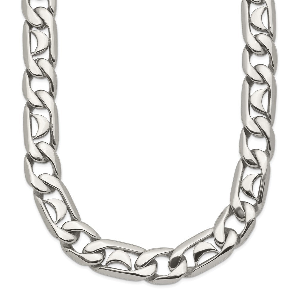 Chisel Stainless Steel Polished Fancy Link Necklace