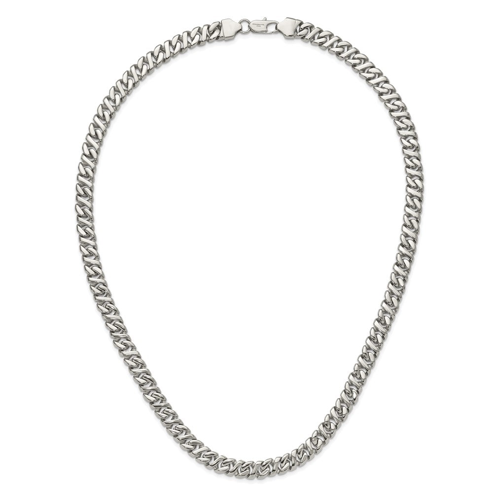 Chisel Stainless Steel Polished Link Necklace