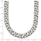 Chisel Stainless Steel Polished Link Necklace