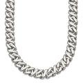 Chisel Stainless Steel Polished Link Necklace