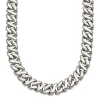 Chisel Stainless Steel Polished Link Necklace