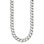 Chisel Stainless Steel Polished Square Link Necklace