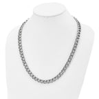 Chisel Stainless Steel Polished Square Link Necklace