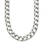 Chisel Stainless Steel Polished Square Link Necklace