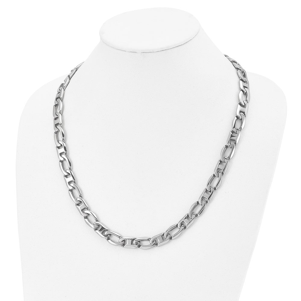 Chisel Stainless Steel Polished Open/Anchor Link Necklace