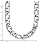 Chisel Stainless Steel Polished Open/Anchor Link Necklace