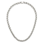 Chisel Stainless Steel Polished Fancy Square Link Necklace