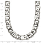 Chisel Stainless Steel Polished Anchor Link Necklace