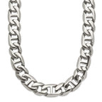 Chisel Stainless Steel Polished Anchor Link Necklace