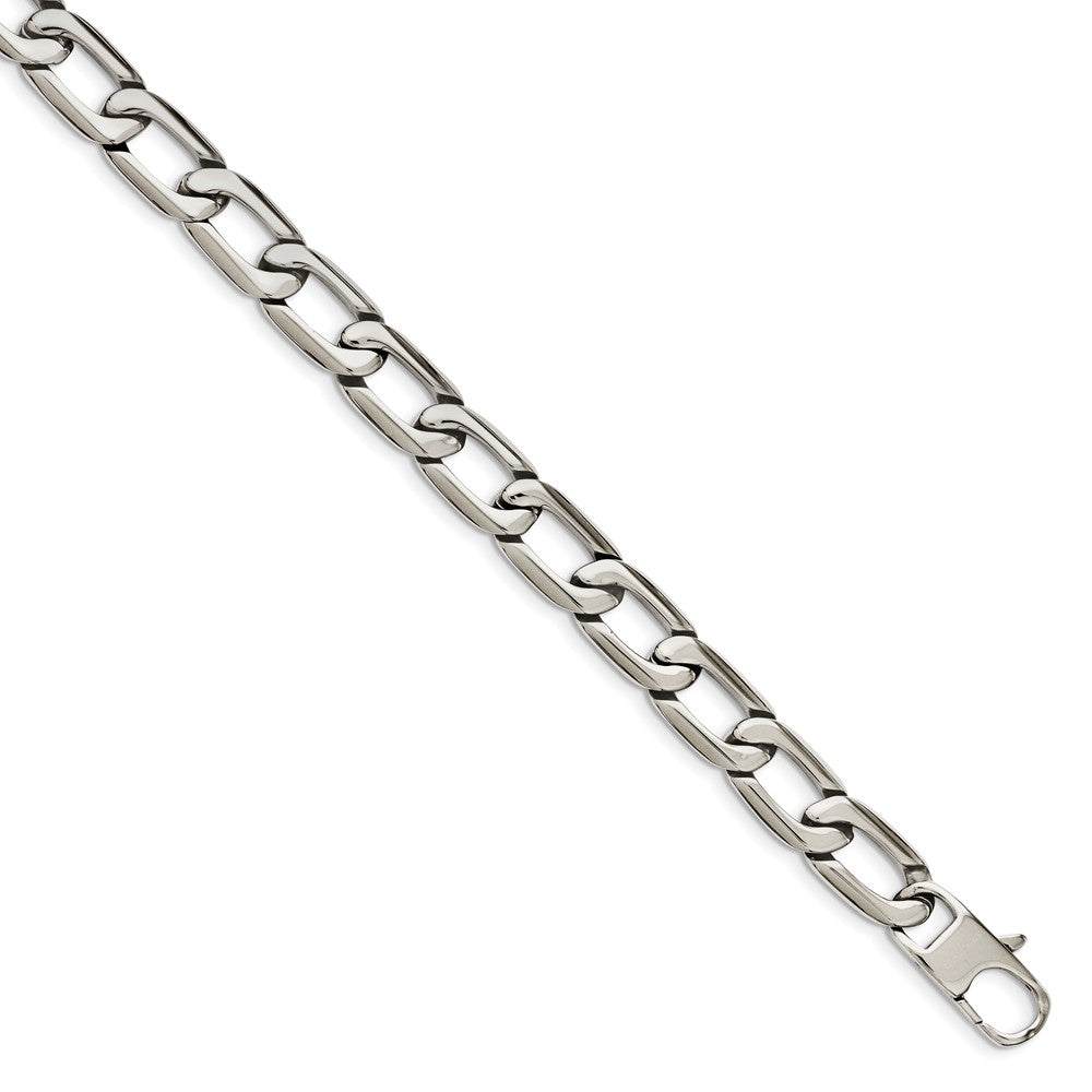 Chisel Stainless Steel Polished Open Link Necklace