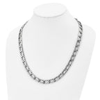 Chisel Stainless Steel Polished Open Link Necklace