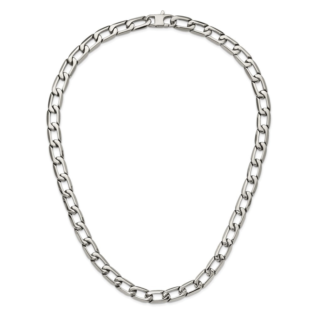 Chisel Stainless Steel Polished Open Link Necklace