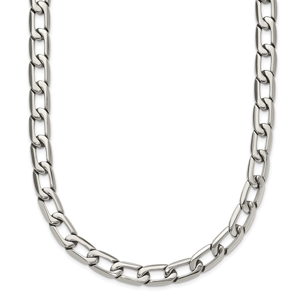 Chisel Stainless Steel Polished Open Link Necklace