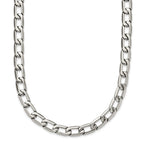 Chisel Stainless Steel Polished Open Link Necklace