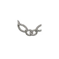Stainless Steel Interlinked Oval 16.5in w/ext Necklace