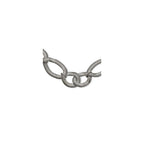 Stainless Steel Interlinked Oval 16.5in w/ext Necklace