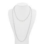 Stainless Steel Polished Multi Chain 28in Layered Necklace