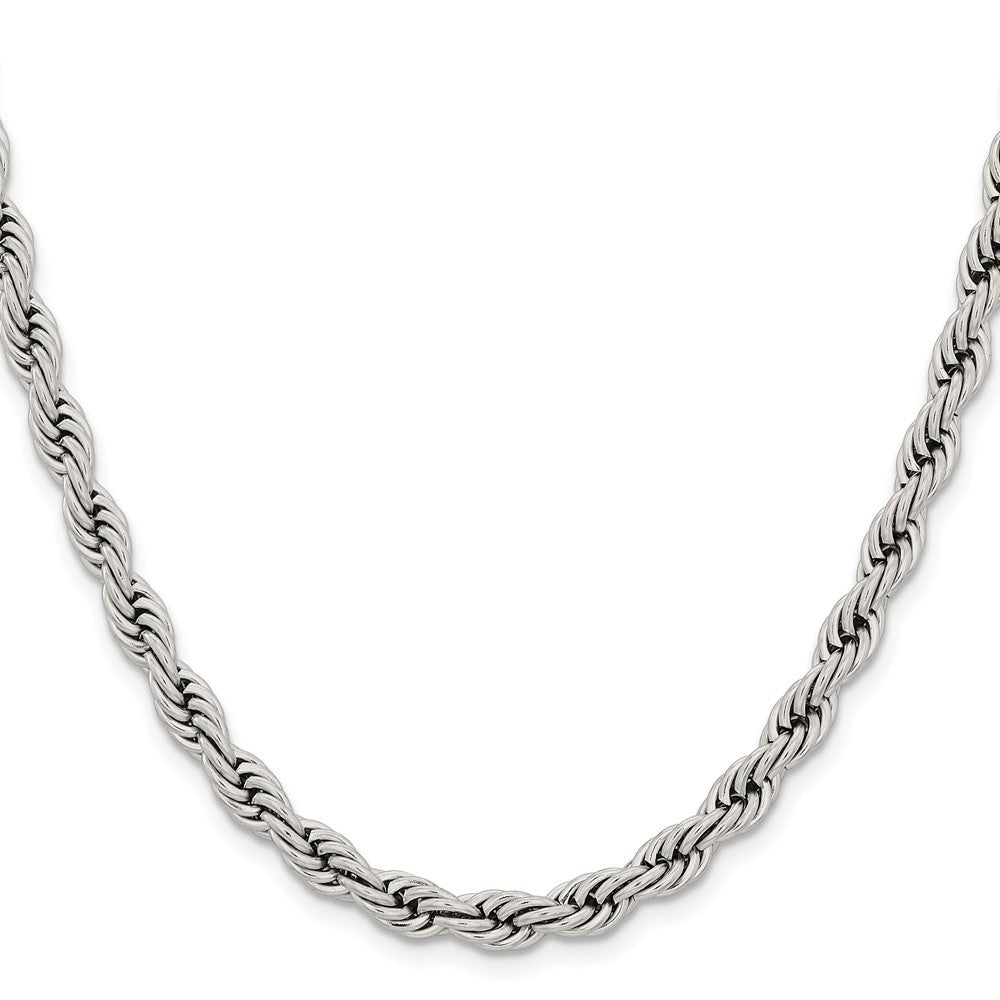 Chisel Stainless Steel Polished 6mm Rope Chain