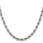 Chisel Stainless Steel Polished 6mm Rope Chain