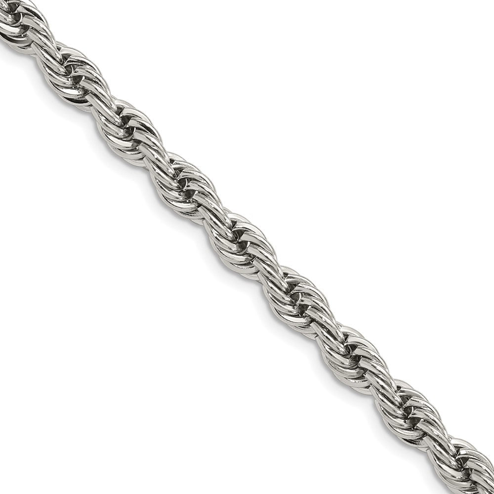 Chisel Stainless Steel Polished 6mm Rope Chain