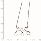 Stainless Steel Infinity Symbol Polished Necklace