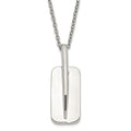 Stainless Steel Moveable Tag Necklace
