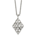 Chisel Stainless Steel Polished Pendant on a 20 inch Cable Chain Necklace