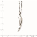Stainless Steel Polished Horn Necklace
