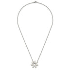 Chisel Stainless Steel Polished Sun Burst Pendant on a 22 inch Ball Chain Necklace