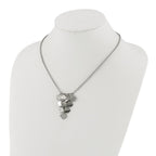 Stainless Steel Polished Fancy Multi-square Necklace