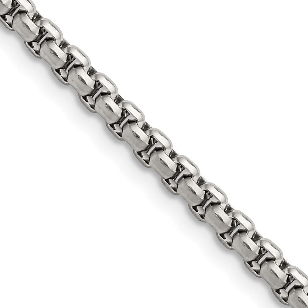 Chisel Stainless Steel Polished 3.8mm Fancy Link Chain