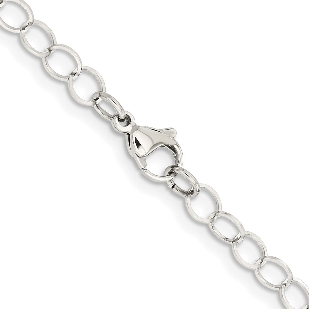 Chisel Stainless Steel Polished 6mm Circle Link Necklace