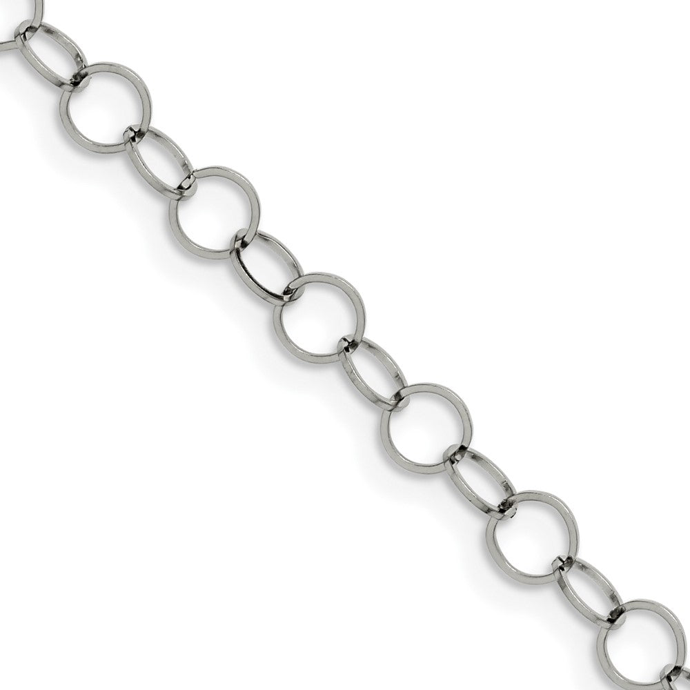 Chisel Stainless Steel Polished 6mm Circle Link Necklace
