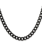 Chisel Stainless Steel Antiqued 6.7mm Curb Chain