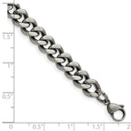 Chisel Stainless Steel Oxidized 9.25mm Curb Chain
