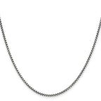 Chisel Stainless Steel Antiqued 2.25mm Box Chain