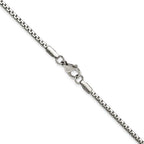 Chisel Stainless Steel Polished 2.5mm Fancy Box Chain