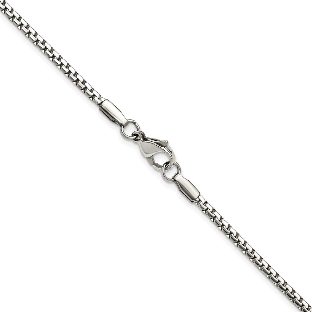 Chisel Stainless Steel Polished 2.5mm Fancy Box Chain