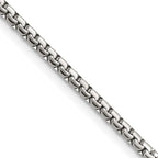 Chisel Stainless Steel Polished 2.5mm Fancy Box Chain