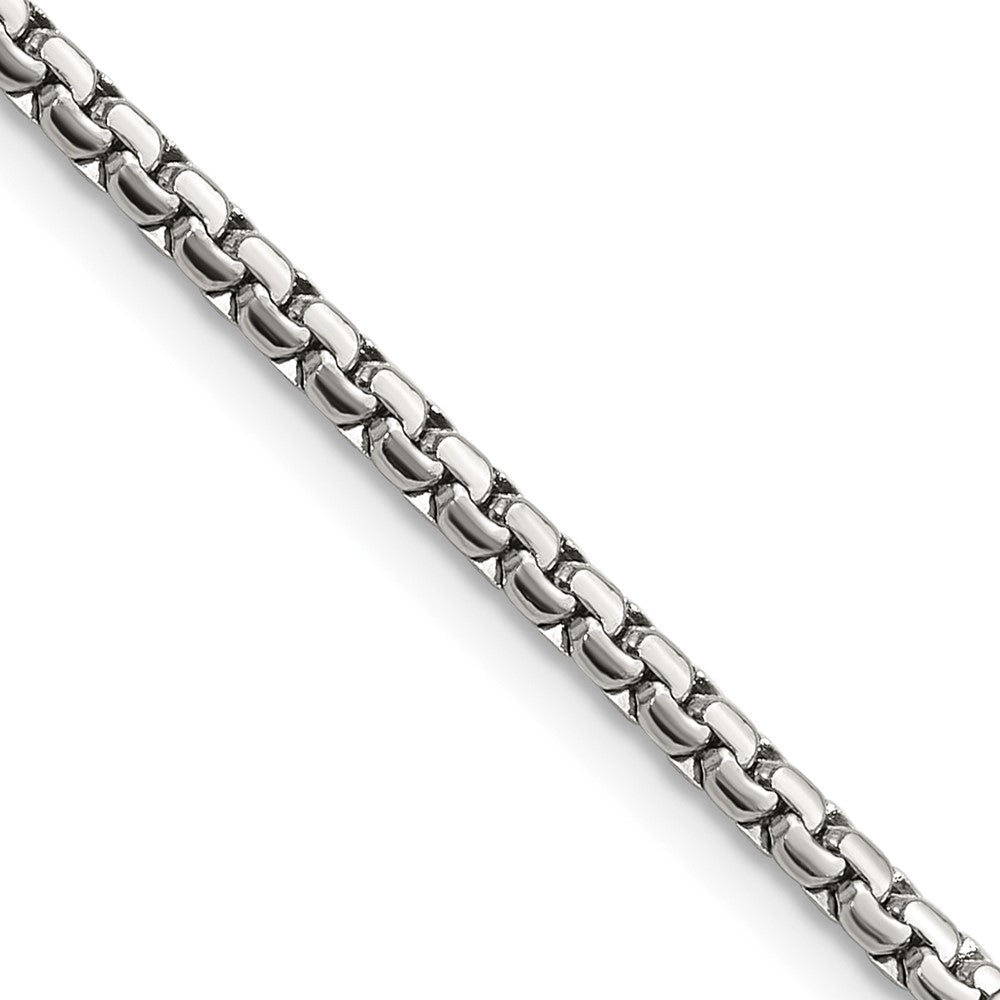 Chisel Stainless Steel Polished 2.5mm Fancy Box Chain