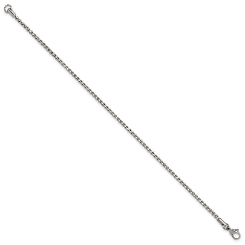 Chisel Stainless Steel Polished 2.5mm Fancy Link Anklet