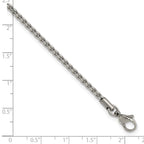 Chisel Stainless Steel Polished 2.5mm Fancy Link Anklet
