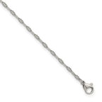 Chisel Stainless Steel Polished Alternate Anchor Link Chain Anklet