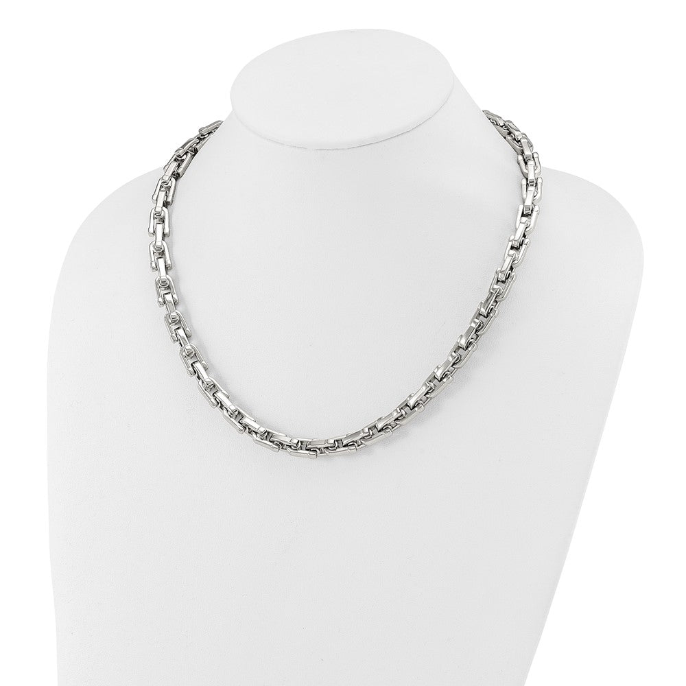 Chisel Stainless Steel Polished Link Necklace