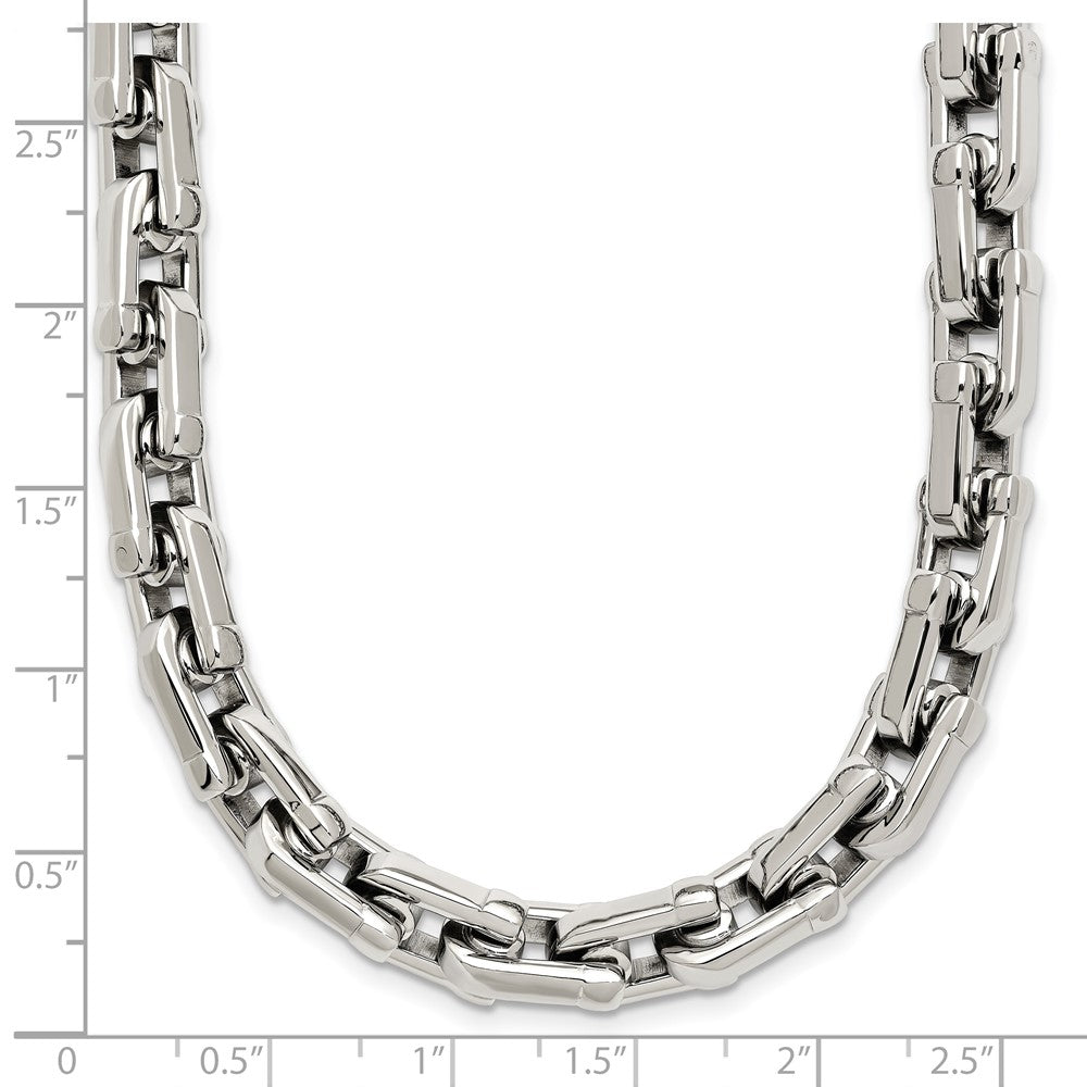 Chisel Stainless Steel Polished Link Necklace